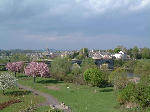 Kelso Bridge from above Bridgend Park, Scottish Borders